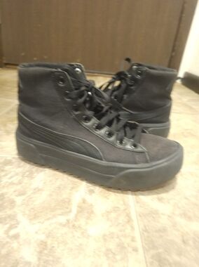 Puma Black High-Top Platform Sneakers